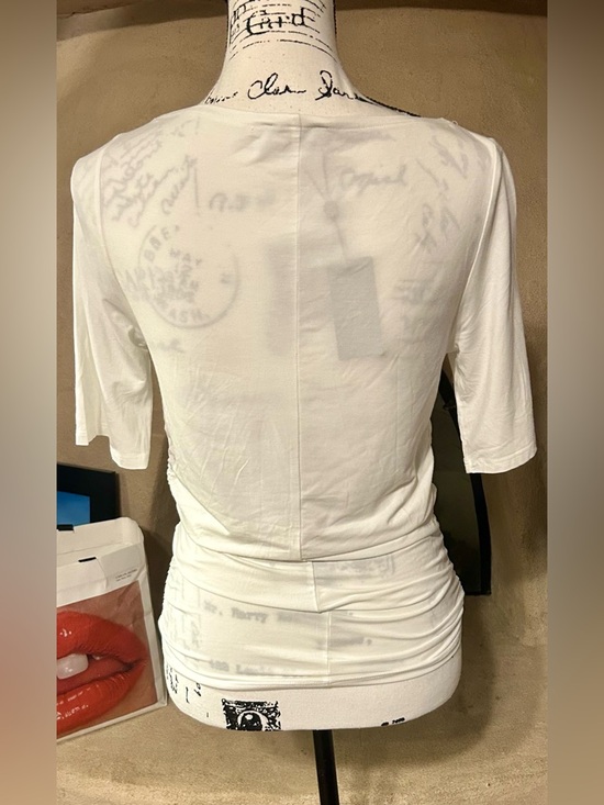 Rag & Bone Luca Shirred Short Sleeve Top - Picture 4 of 7